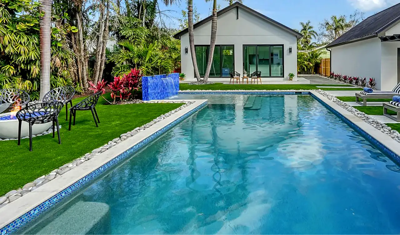 Coastal living room with bay views
